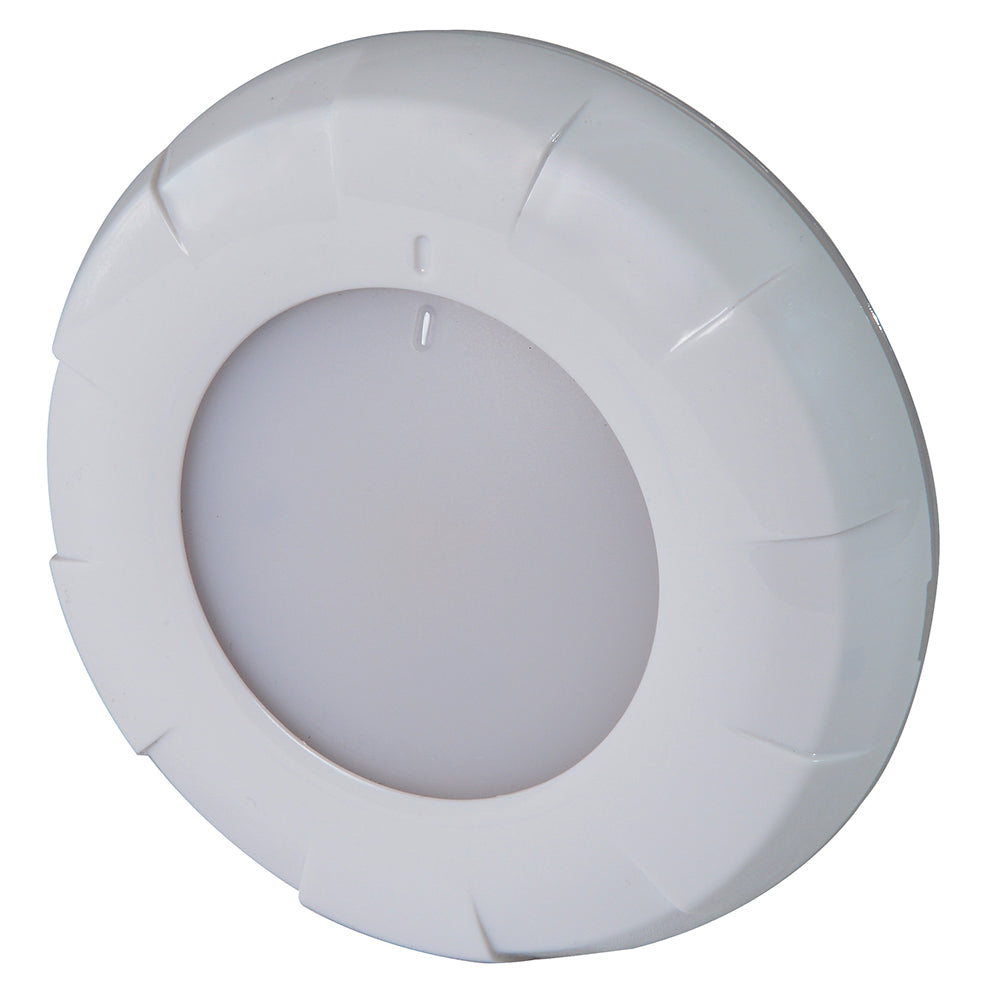 Lumitec Aurora LED Dome Light - White Finish - White/Red Dimming [101076]