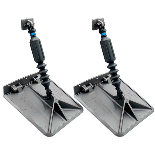 Nauticus SX 9.5 x 10 Smart Tabs 16-18 Boats w/60lb Actuators - 60-150HP - Gunmetal Grey [SXG9510-60]